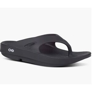 OOFOS OOriginal Recovery Sandals Black Mens Size 12 Thong Flip Flops